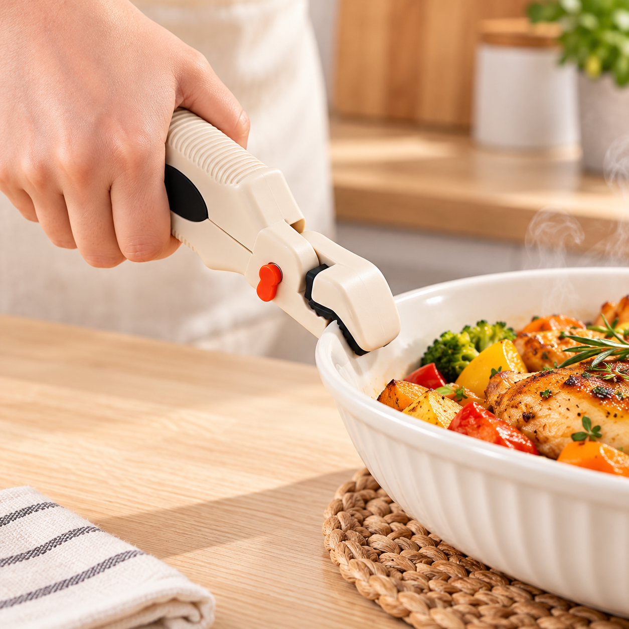 Heat Resistant Handle Non Slip Grip Kitchen Tool Holder