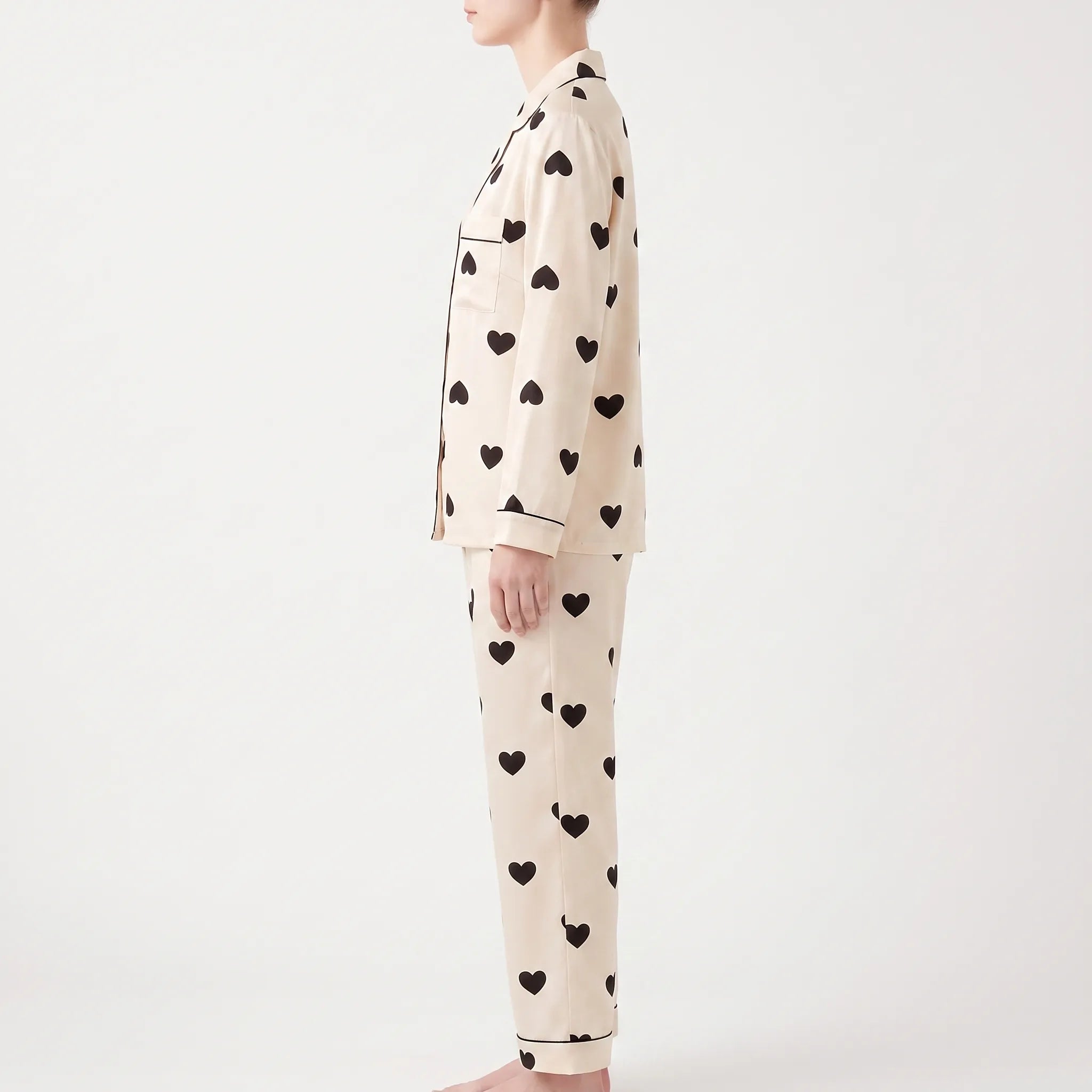 Heart Print Pajama Set - Gwendolyn