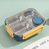 Bento Lunch Box with Stainless Steel Compartments Leak Proof and Portable - Image 1