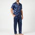 Classic Button-Down Mens Pajamas - Sylvester