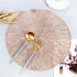 Decoratieve Ronde Tafelonderlegger met Warmtebestendig Antislip Ontwerp