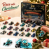 Adventskalender für Racingfans | 24-Tage-Rennwagenmotiv | 2D-Acryl | Mehrfarbig