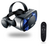 Smartphone VR Headset met Geïntegreerde Koptelefoon en Verstelbare Lensen