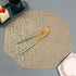Decoratieve Ronde Tafelonderlegger met Warmtebestendig Antislip Ontwerp