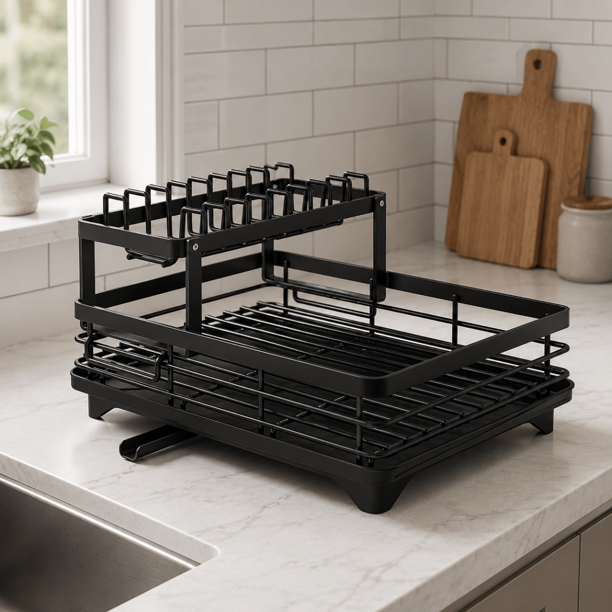 ORGADRAIN – Foldable Dish-Drying Rack for an Organized Kitchen