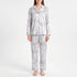 Printed Long Sleeve Pajama Set - Shelly
