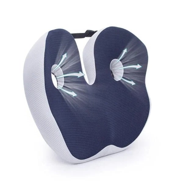 Desk Chair Seat Cushion with Orthopedic Memory Foam and Adjustable Strap - Image 6