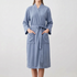 Textured Knee-Length Bathrobe - Lindsey
