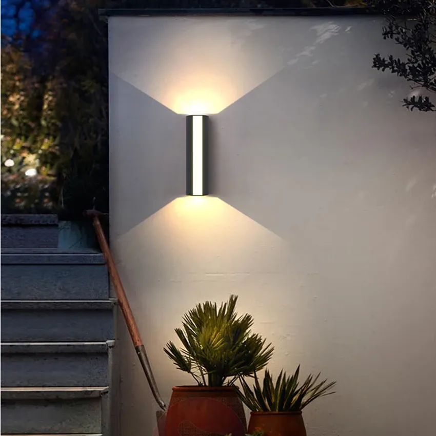 Outdoor Wall Sconce LED Light with Up Down Lighting and Modern Minimalist Design - Image 4