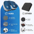 Desk Chair Seat Cushion with Orthopedic Memory Foam and Adjustable Strap - Image 5
