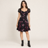 Obsession Nikki Costume Purple Floral Dress for Halloween on an AI-generated studio model