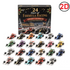 Adventskalender für Racingfans | 24-Tage-Rennwagenmotiv | 2D-Acryl | Mehrfarbig