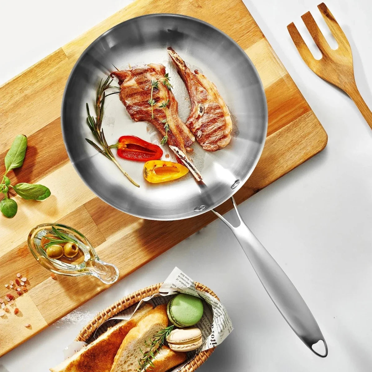 PANLUXE – 304 stainless steel frying pan