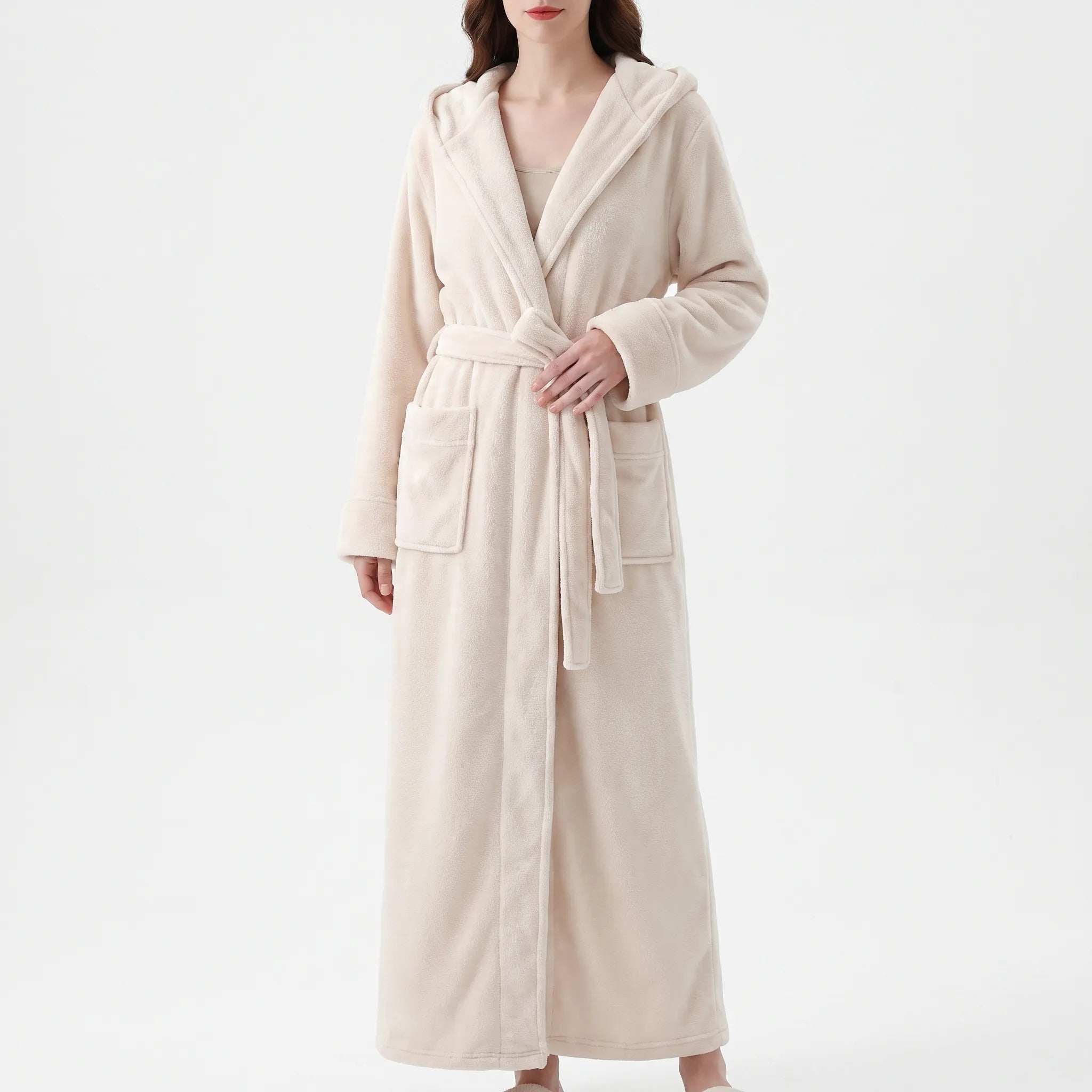 Long Fluffy Dressing Gown - Alexis