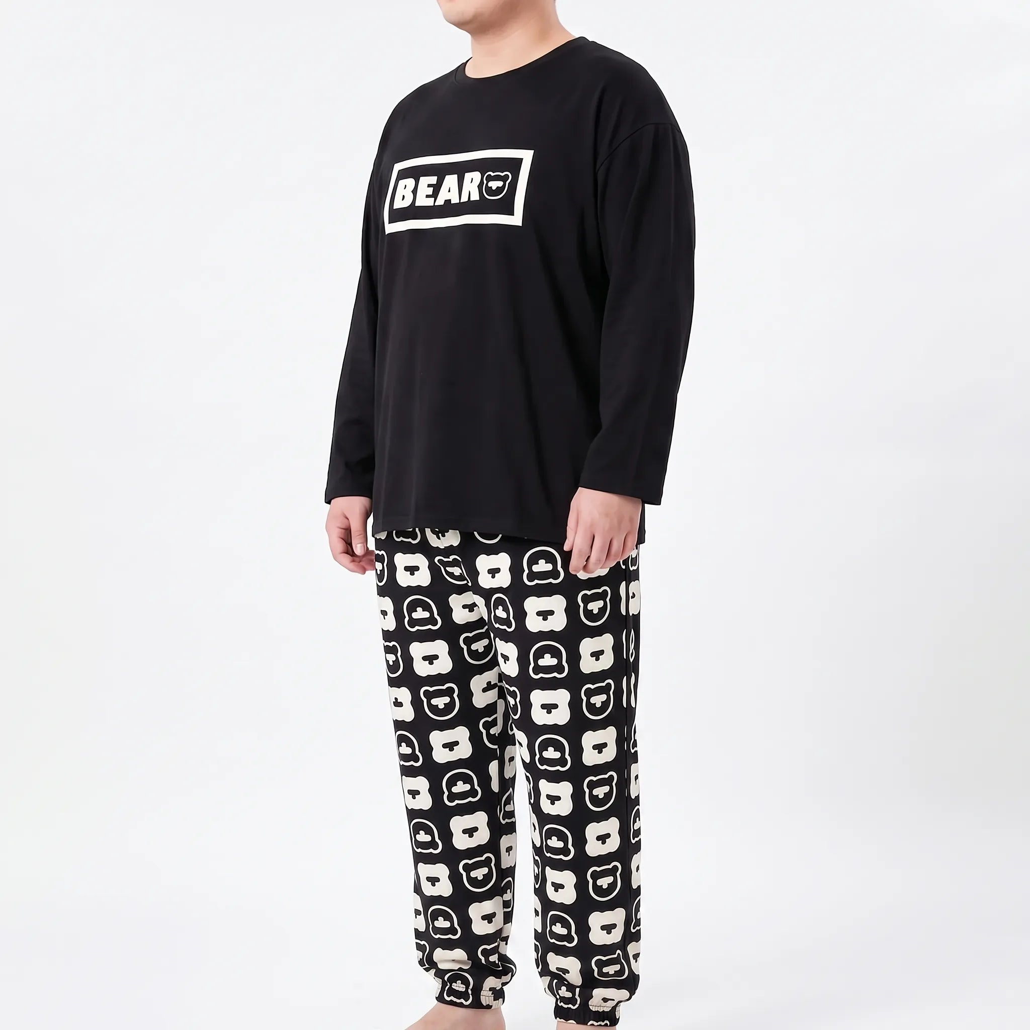 Men's Casual Long Sleeve Pajama Set - Dean