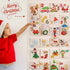 Stoff-Adventskalender | 24 Fächer | Wiederverwendbar