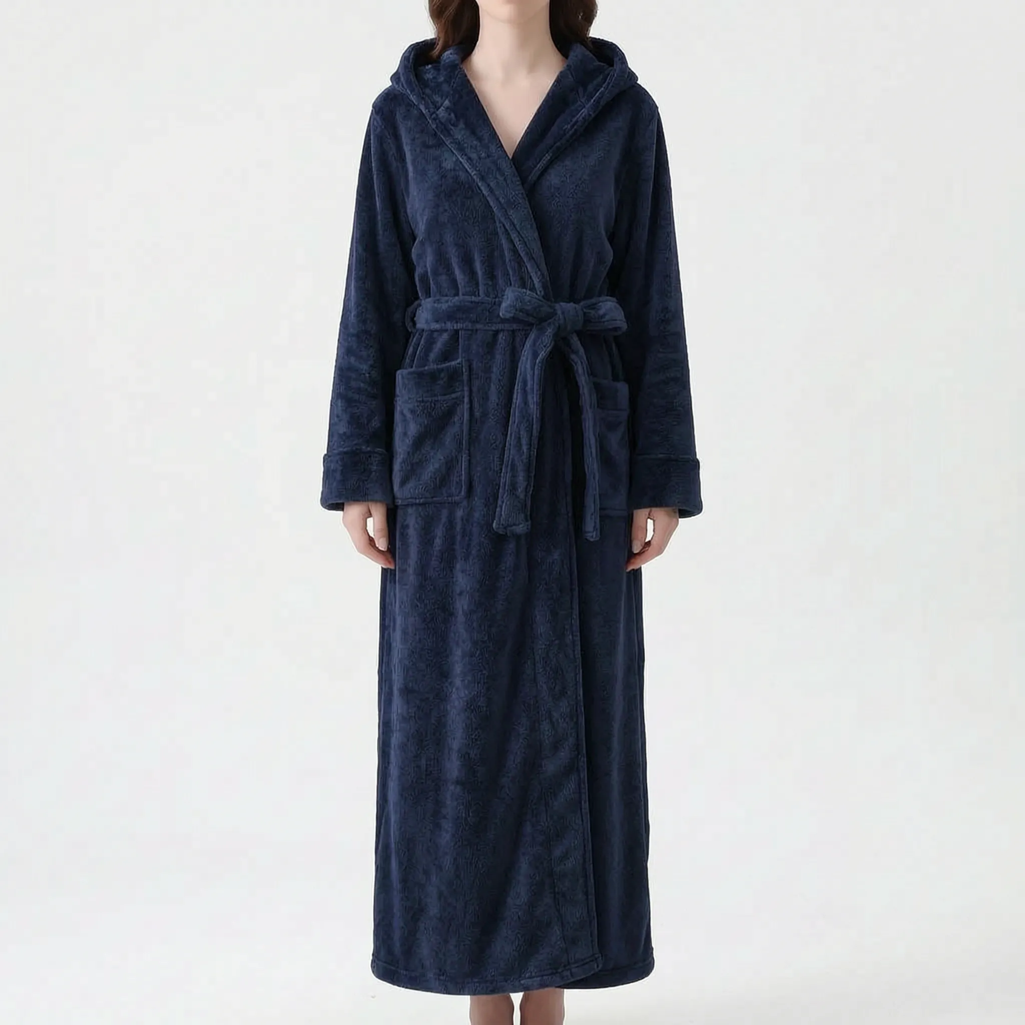 Long Fluffy Dressing Gown - Alexis