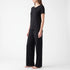 Short-Sleeved Wide-Leg Pajama Set - Violet