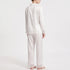 Two-Piece Sleepwear Set With Floral Accents - Faye
