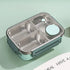 Bento Lunch Box with Stainless Steel Compartments Leak Proof and Portable - Image 2