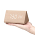 WOODSENSE – LED Wooden Clock with Voice Control for Stylish Time Display
