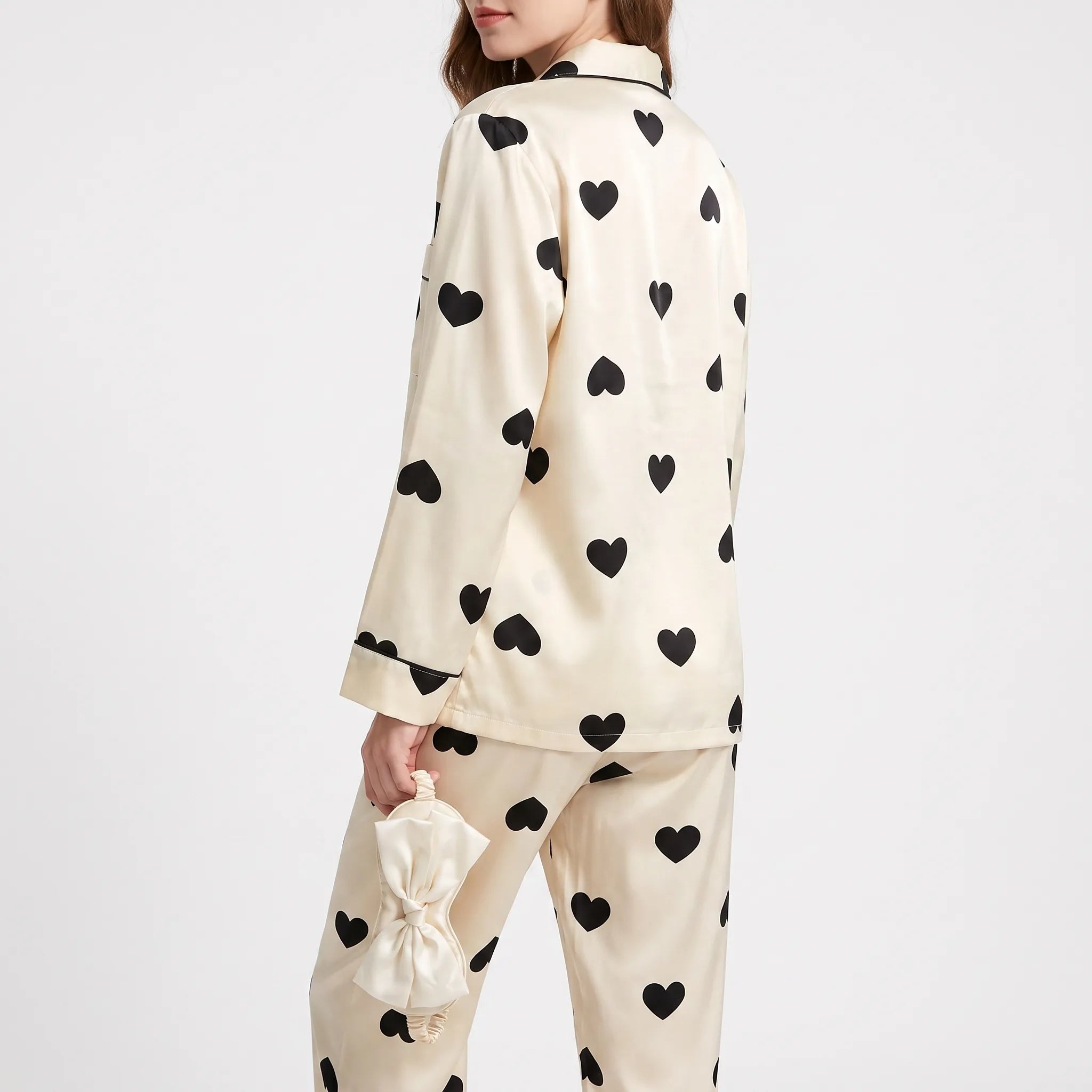 Heart Print Pajama Set - Gwendolyn