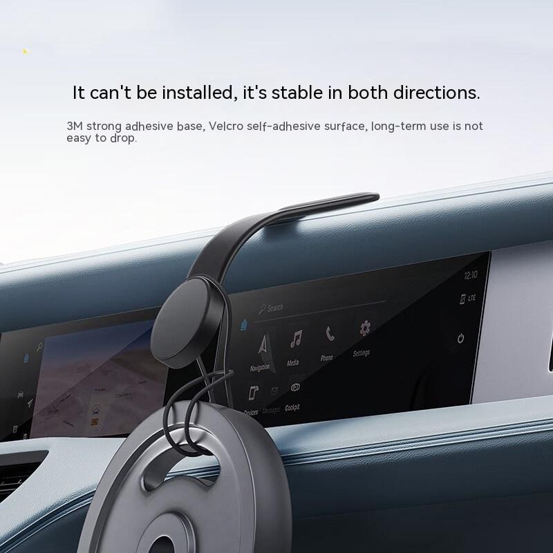 CO2 Buigbare Magnetische Auto Telefoonhouder met Verstelbare Dashboard Bevestiging