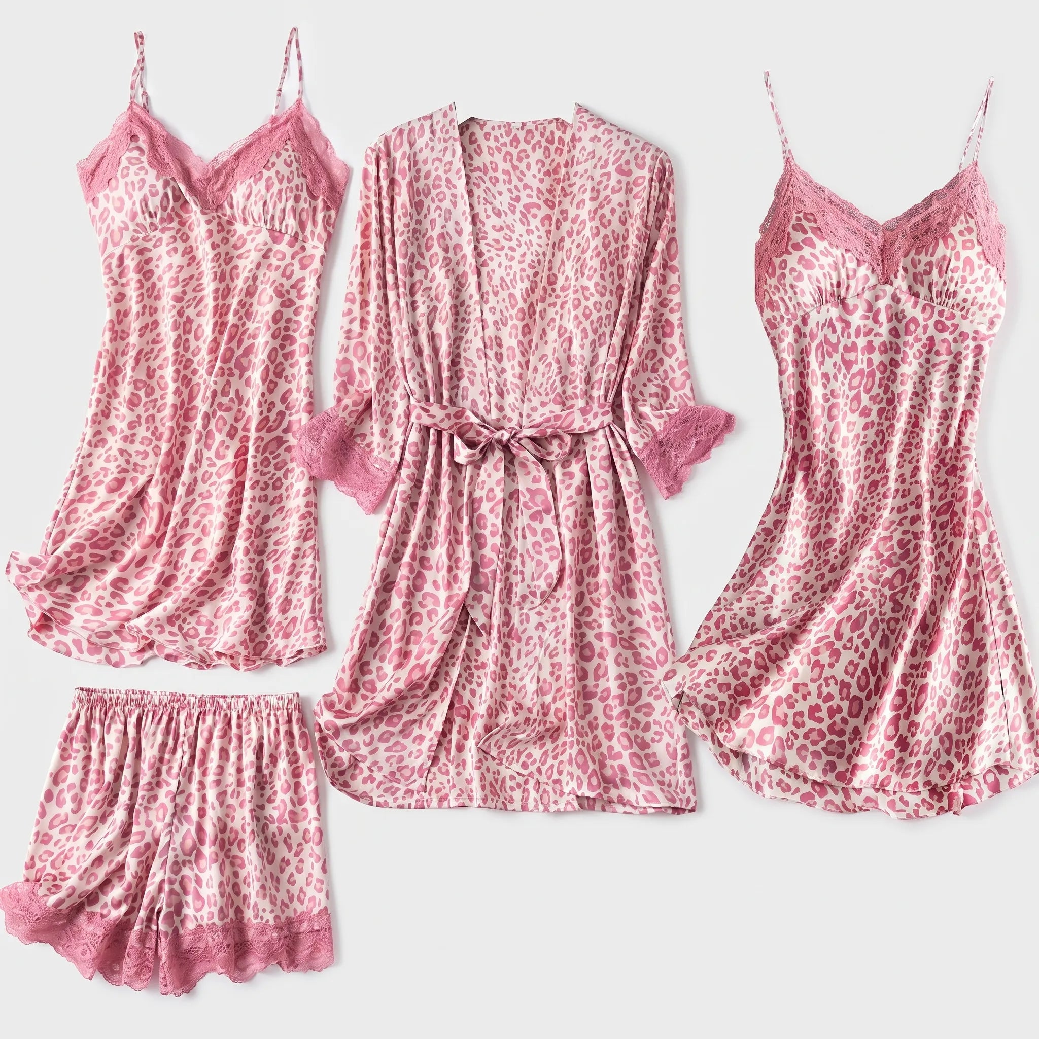 Four-Piece Printed Pajama Set - Peggy