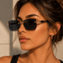 SHADEVISTA – Rectangular Frameless Sunglasses with UV400 Protection