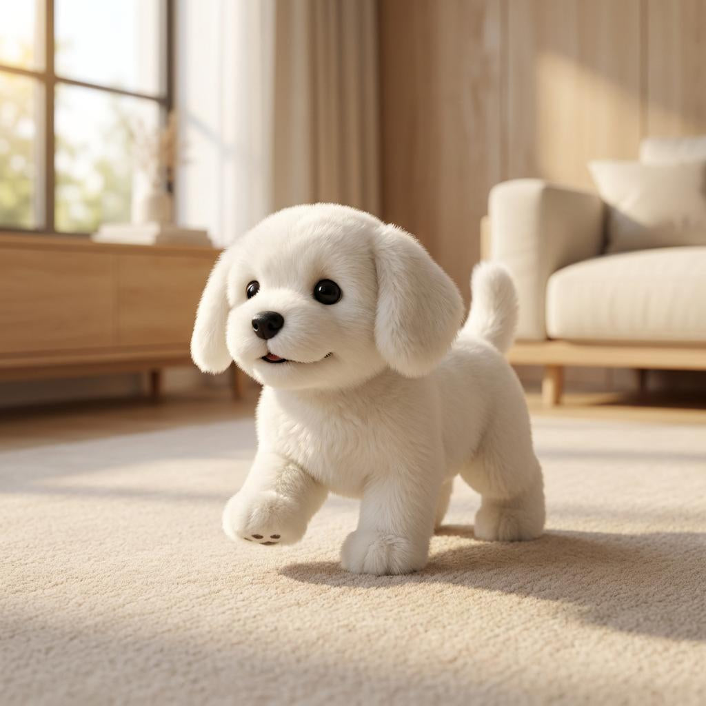 Plush Toy Interactive Dog Realistic Moving Soft Puppy