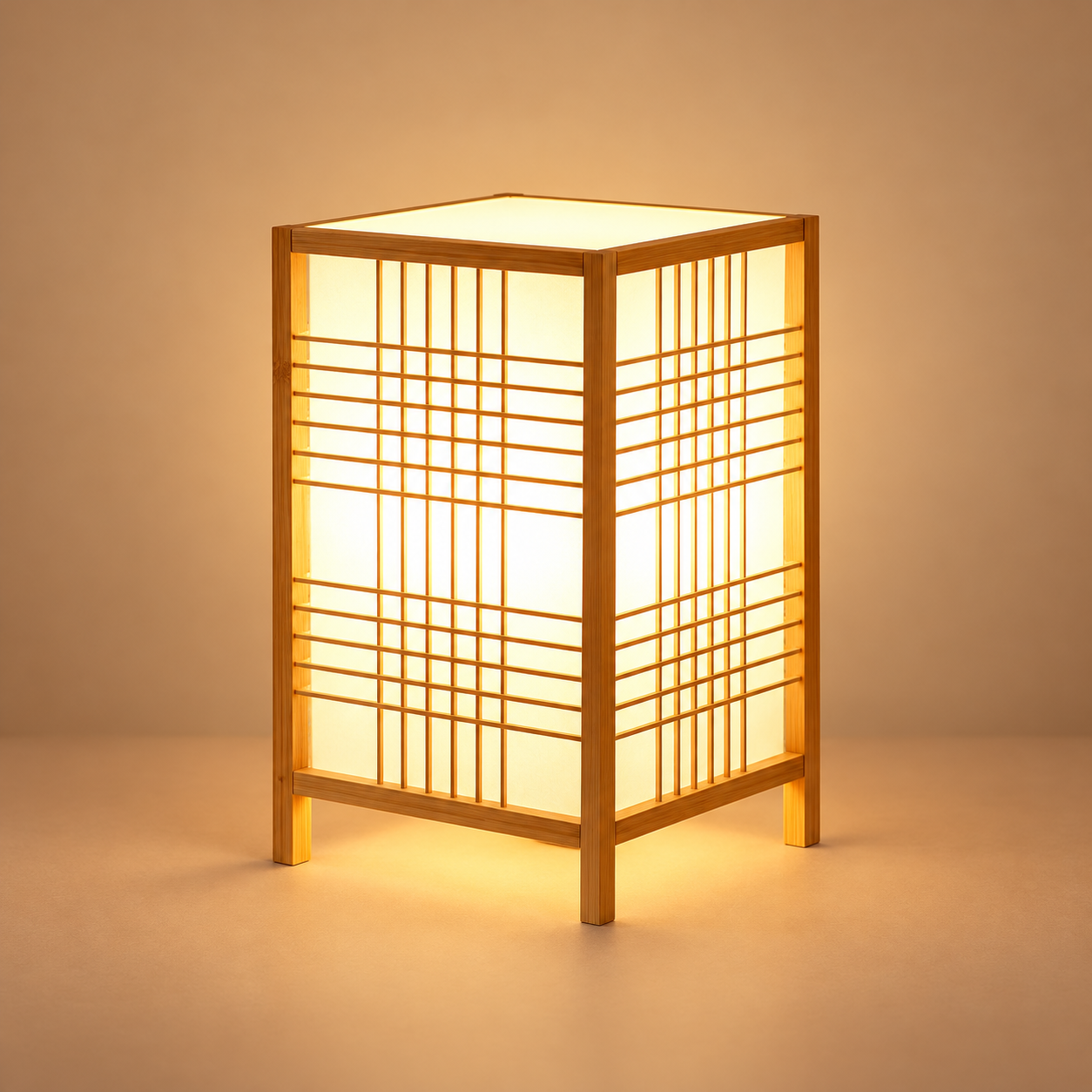 Japanese Soft Light Bamboo Table Lamp Zen Style