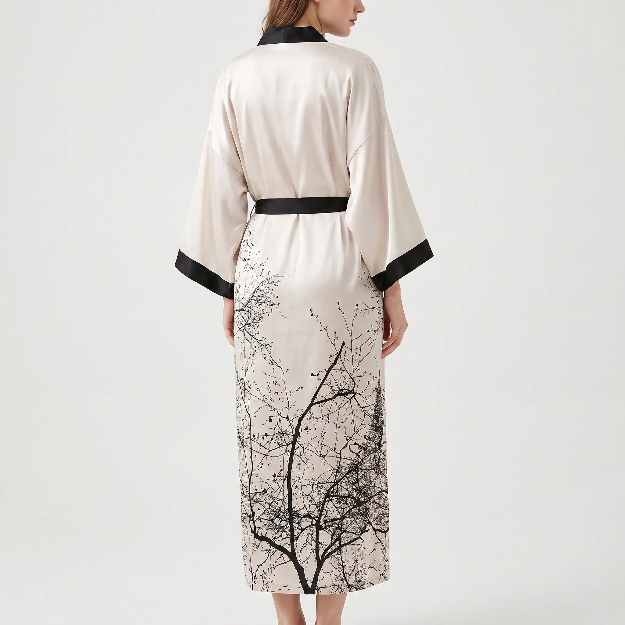 Long Floral Kimono Robe - Julie