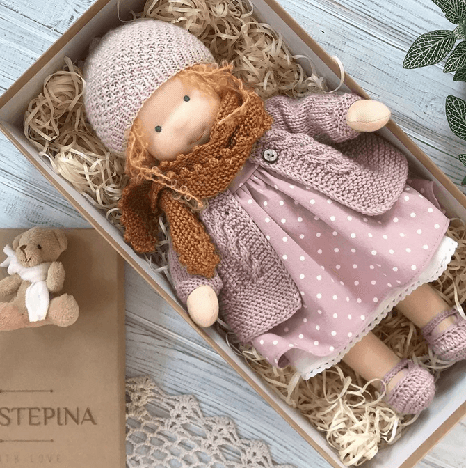 Handmade Waldorf Cuddle Doll - Poppi