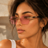 SHADEVISTA – Rectangular Frameless Sunglasses with UV400 Protection