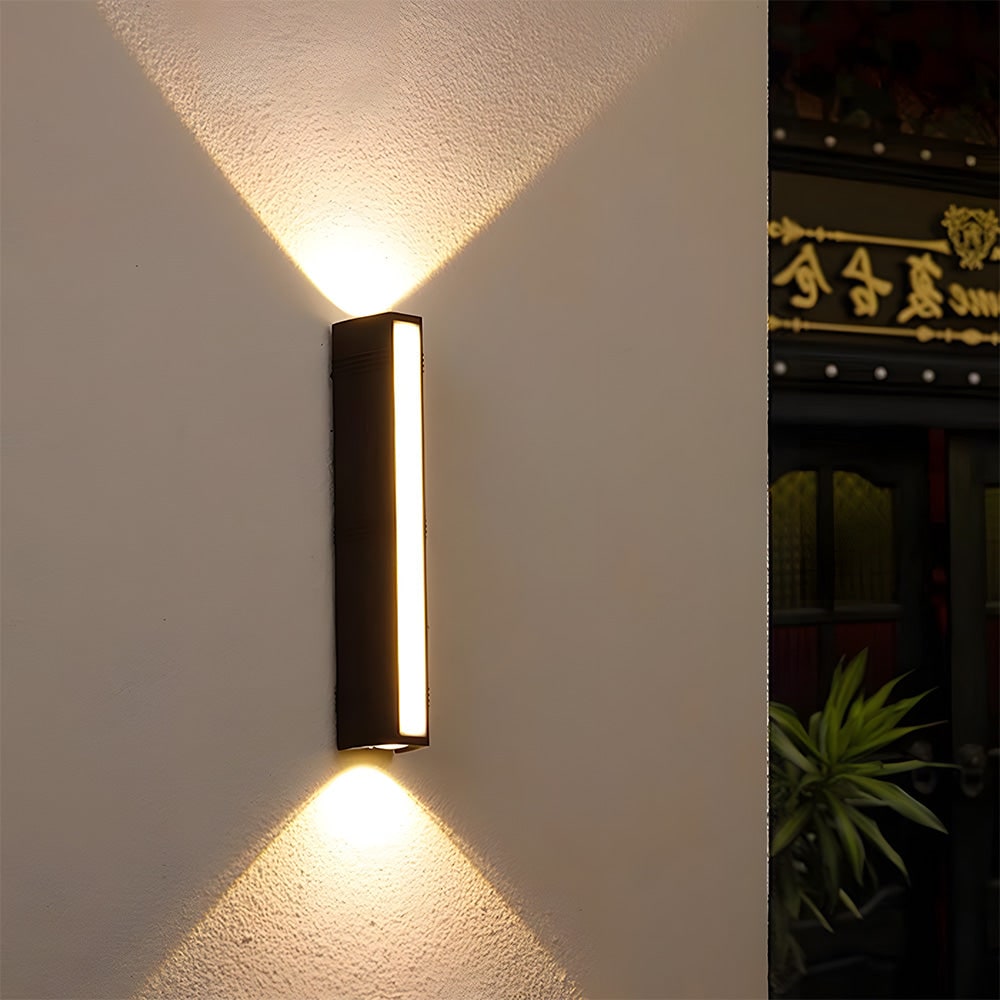Outdoor Wall Sconce LED Light with Up Down Lighting and Modern Minimalist Design - Image 8
