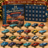 Adventskalender für Auto-Fans | 24 US-Auto-Miniaturen | Sammlerdisplay