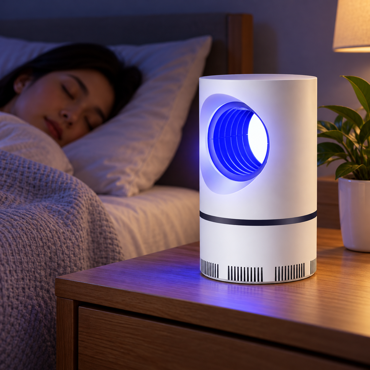 Indoor Mosquito Killer Lamp Electric Night Light Wall Mount