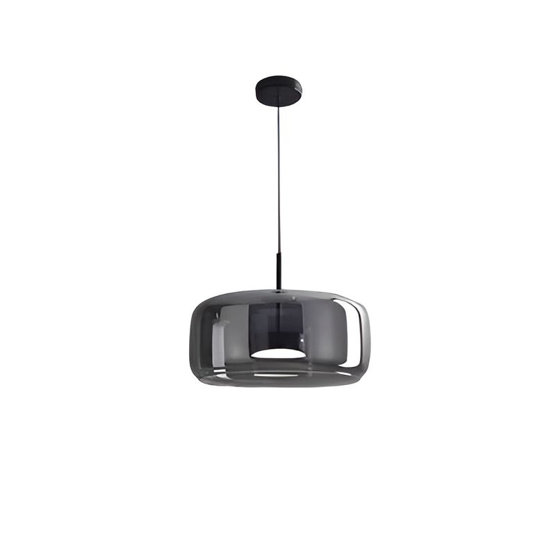 Kitchen Pendant Light Fixtures with Translucent Glass Shade and Adjustable LED for Island - Image 1
