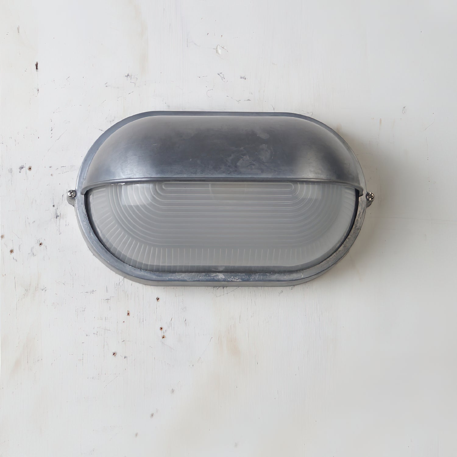 Outdoor Wall Light Bulkhead with Ribbed Glass Eyelid Hood Weather-Resistant - Image 45