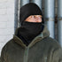 Neck Warmer and Fleece Cap Set Windproof Black lifestyle scene