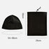Neck Warmer and Fleece Cap Set Windproof Black feature overview