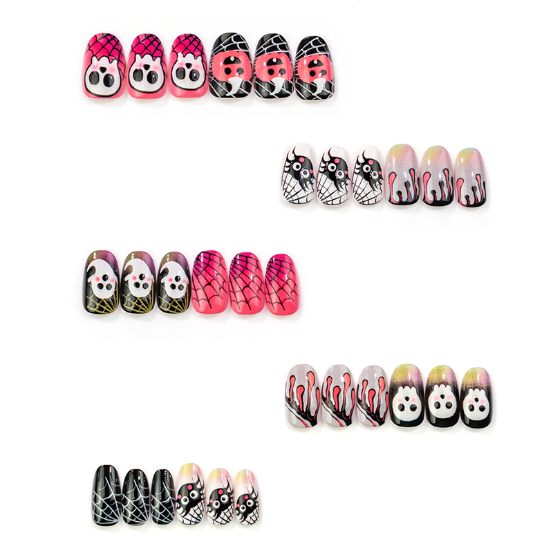 30 Pcs Halloween Press On Nail Set size and fit