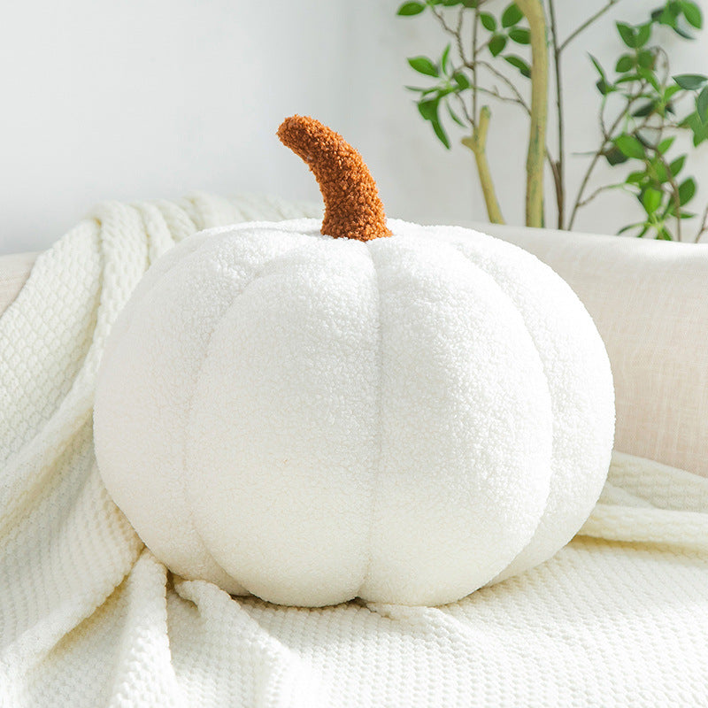 Throw pillow soft pumpkin thanksgiving decorations White 20 cm color