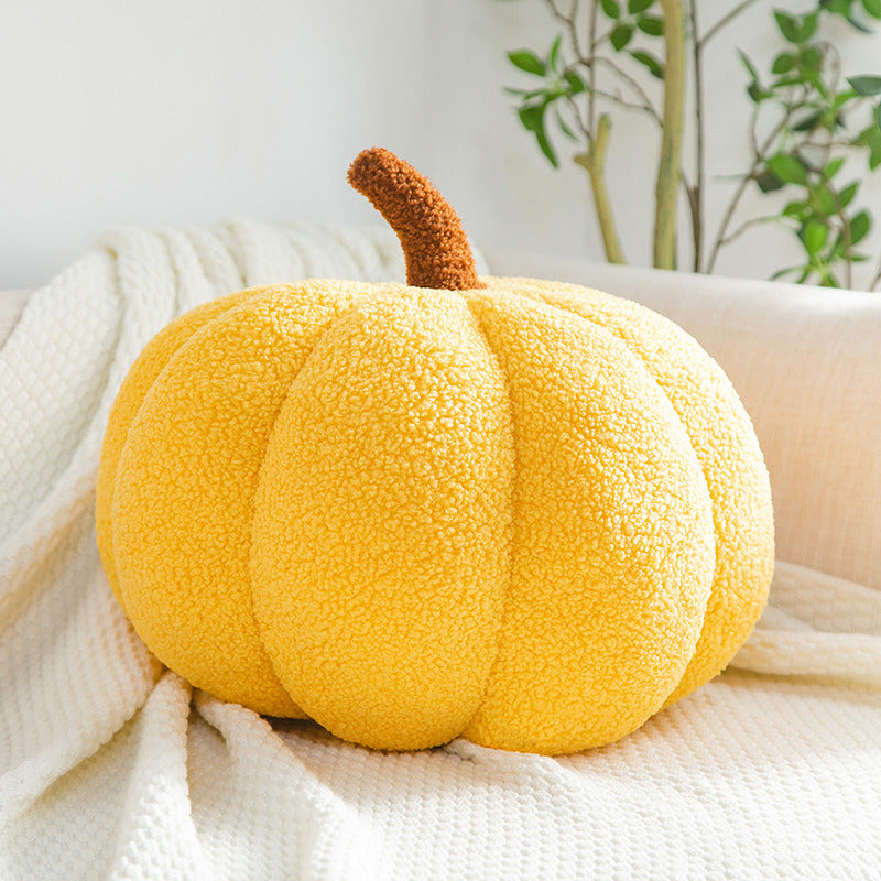 Throw pillow soft pumpkin thanksgiving decorations Yellow 20 cm color
