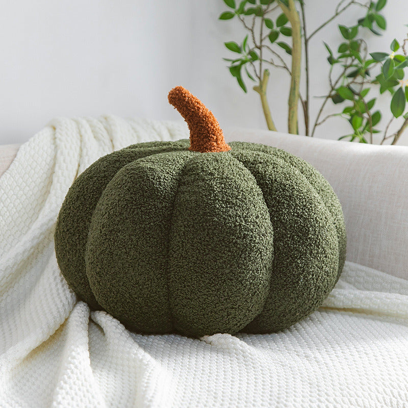 Throw pillow soft pumpkin thanksgiving decorations Green 20 cm color